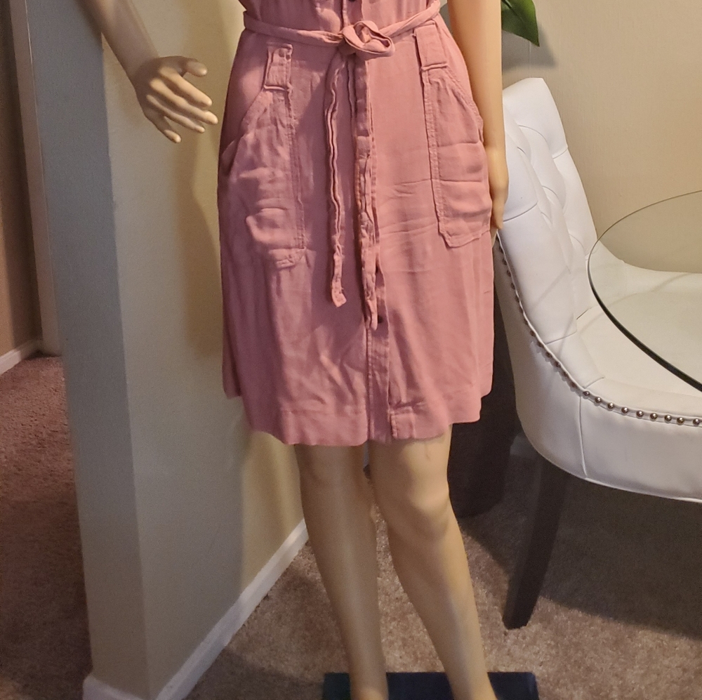 H&M short sleeved peach dress